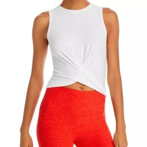 Beyond Yoga Featherweight Intersect Cropped Tank Size XS Cloud White